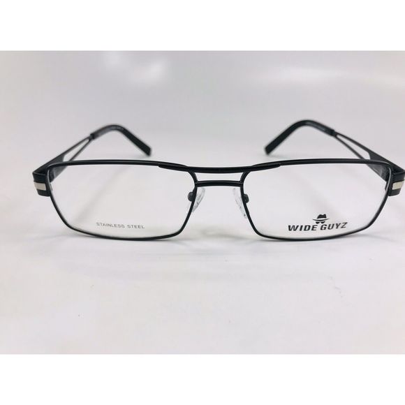 New Wide Guyz Black COSTELLO Eyeglasses 59mm for The Stylish Large Man - Picture 3 of 11